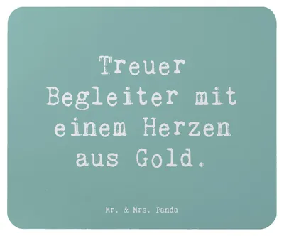 Produktbild von Mr. & Mrs. Panda Mauspad Spruch Skye Terrier Herz - Meeresbrise - Geschenk, Familienhund, Mouse Pad, pc mausunterlage, mousematte, treu, Hunderasse, Freundschaft, loyal