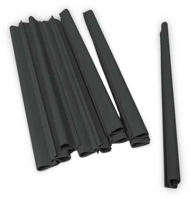 Produktbild von Sichtschutzstreifen zaun|zu Klemmschiene OMEGA-Clip Zaunblende Doppelstabzaun Anthrazit 1er Pack