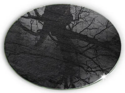 Produktbild von Grabkerze Untersetzer Glastafel Gummifüße Motiv - 30 cm - Texturstein
