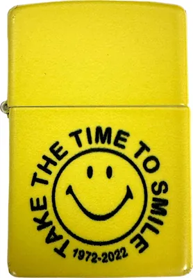Produktbild von Zippo Benzinfeuerzeug Smile No. 3 Take the Time to Smile in Geschenkbox