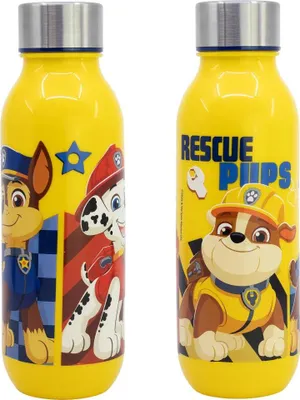 Produktbild von Paw Patrol Chase Rubble Marshall Wasserflasche Trinkflasche Flasche 640 ml