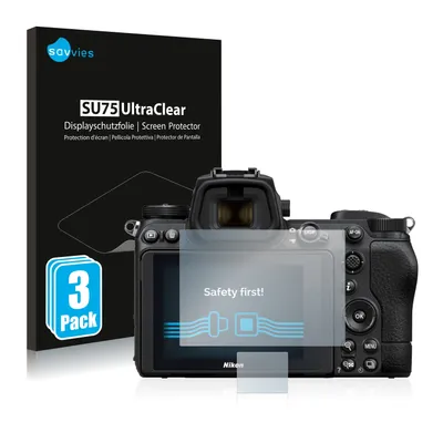 Produktbild von 6x Für Nikon Z 7 II Schutzfolie Savvies Displayschutz Display Schutz Folie Klar Transparent