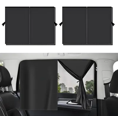 Imagen del producto de Juego de 2 parasoles para bebés en el coche, con protección UV