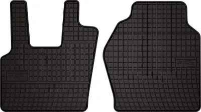 Produktbild von Gummifußmatten passend für Scania R (Lkw, Bj. 2015-) –  schwarz, passgenau, mit Befestigungen set 2 Stk. - Gummi-Automatten