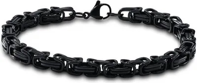 Produktbild von Königskette Armband Männer Schwarz