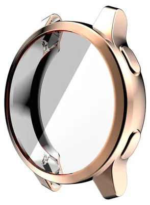 Immagine prodotto di Custodia protettiva per smartwatch - Garmin Venu 2 Plus - Materiale TPU morbido - Paraurti resistente agli urti - Protezione per lo schermo - Rosa oro