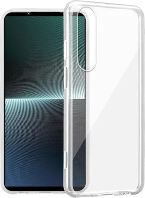 Produktbild von Cadorabo Hülle für Sony Xperia 1 V in VOLL TRANSPARENT Schutzhülle aus flexiblem TPU Silikon Back Case Cover Etui Handy Hülle