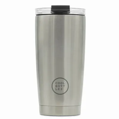 Obrázek produktu pro Cool Bottles Nerezový termohrnek Metallic třívrstvý 550 ml - stříbrná