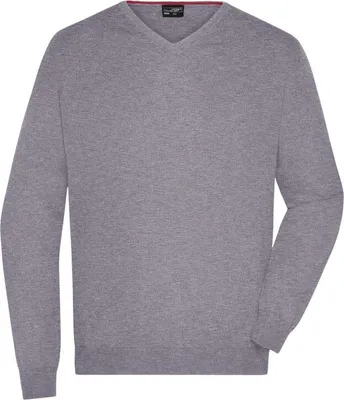 Produktbild von Klassischer Baumwoll-Pullover grey-heather, Gr. XXL