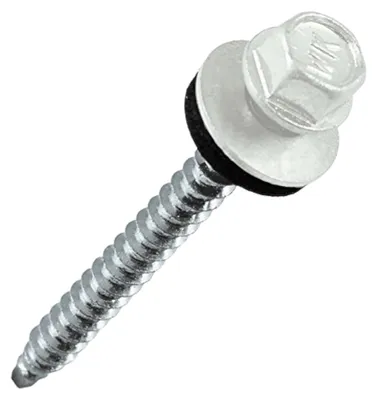 250 Stück Trapezblechschrauben Bohrschrauben 4,8 x 35mm Ral 9010 Reinweiß