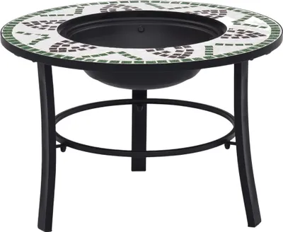 Obrázok produktu pre Mozaikové ohnisko, zelené 68 cm, keramika