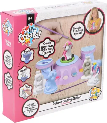 Produktbild von Deluxe-Gießstation Hobbyset Kreatives Spielzeug Gips Gießen für Kinder