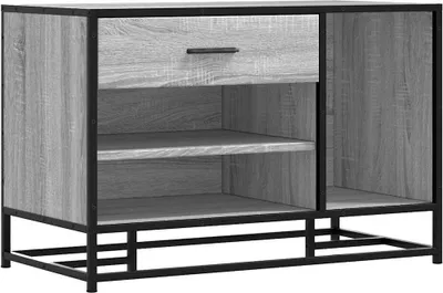 Immagine prodotto di vidaXL Panca per scarpe grigio Sonoma 80x40x53,5 cm Materiale a base di legno e metallo