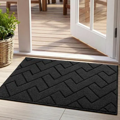Immagine prodotto di Tappetino per interni ed esterni, antiscivolo, colore grigio, 60 x 90 cm