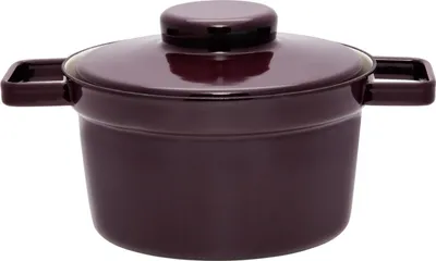Produktbild von Riess Topf Aromapot mit Deckel Ø20cm 1,75 Liter Dark Aubergine Emaille