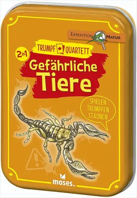 Produktbild von Gefährliche Tiere Quartett (Kartenspiel)