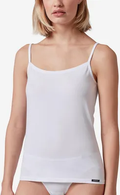 Produktbild von Skiny Damen Spaghettitop Baumwolle Essentials white - Größe 40
