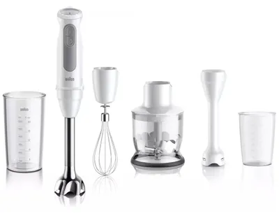 Image de Mixeur plongeant multifonctions 1000w blanc - Braun - MQ50220M - multiquick 5.