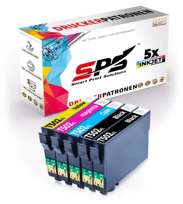 Produktbild von 5x Tinten Epson 502XL Multipack kompatibel für Epson Workforce WF-2860 Drucker