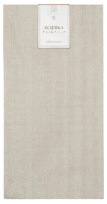 Zdjęcie produktu dla Ścierka kuchenna bawełniana Mela 50x70 cm beżowa, waflowa