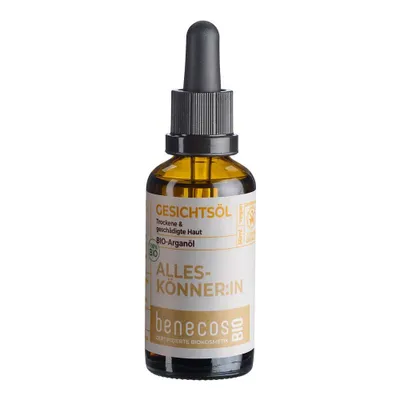 Produktbild von benecos ALLESKÖNNER:IN Gesichtsöl – Bio-Arganöl, trockene Haut, 50ml