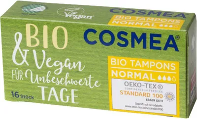 Produktbild von Cosmea Bio Tampon Normal Vegan 16 Stück