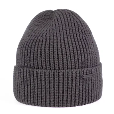 Produktbild von Smith & Miller "Logan" Beanie, dark grey
