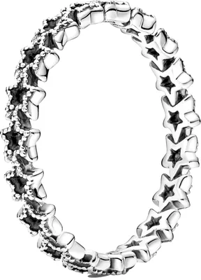 Produktbild von Pandora Ring 190029C00 Band of Asymmetric Stars Sterling Silber 925 asymmetrische Sterne 17