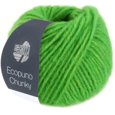 Zdjęcie produktu dla Lana Grossa ECOPUNO CHUNKY 50 g siatka bawełniana o strukturze siatki 70 m kolor 133 - wiosenna zieleń
