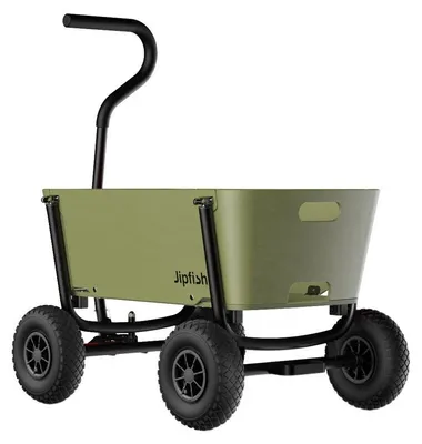 Produktbild von Jipfish Faltbarer Bollerwagen - Sturdy Green