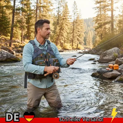 Produktbild von Bassdash Atmungsaktive Angler Weste Outdoor Sport Fliegen Schwimmen