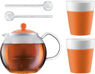 Produktbild von Bodum Teebereiter + 2 Gläser Orange AK1830-XY-Y15-8
