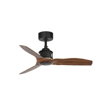Immagine prodotto di Ventilatore da soffitto a risparmio energetico con telecomando Just Fan nero / noce 81 cm