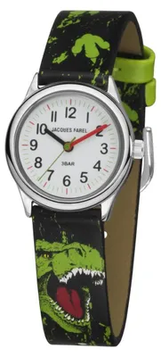 Produktbild von JACQUES FAREL Kinder-Armbanduhr Analog Quarz Jungen Kunstleder HCC 921 Dino