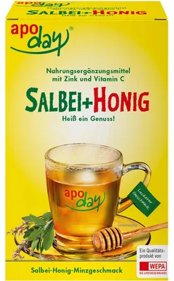 Produktbild von Apoday Salbei + Honig Portionsbeutel, 10 St. Beutel
