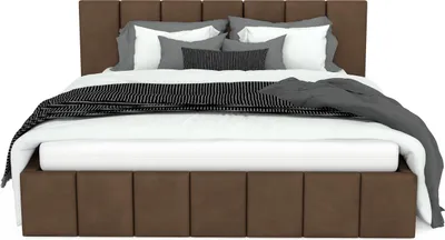 Produktbild von Muralo PREMIUM POLSTERBETT für Schlafzimmer Polsterbett mit Bettkasten und Gasdruckfeder Bett mit Polsterkopfteil Doppelbett 140x200 Bett mit Stauraum Braun