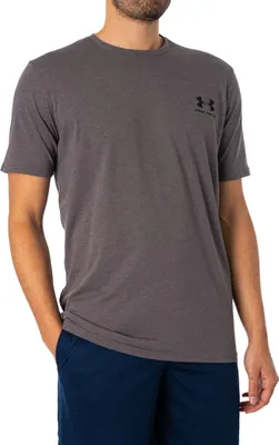 Produktbild von Under Armour Sportstyle Left Chest, T-Shirt, Erwachsener, Männlich, Grau, Einfarbig, XXL