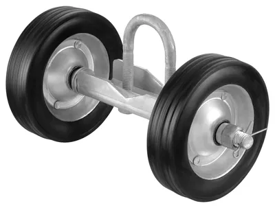 Image de Kit pour porte coulissante VEVOR, 32-50 mm, kit matériel pour porte roulante, galet universel pour portes coulissantes et roulantes, charge maximale 272 kg, noir
