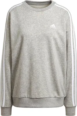 Produktbild von adidas ESS Sweatshirt für Damen im 3 Streifen Design, Farbe:Grau, Größe:S
