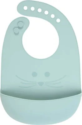Produktbild von Lässig Silicone Bib Little Chums Mouse (3 Farben) Blue