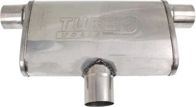 Obrázok produktu pre Zadný stredný tlmič výfuku 76 mm TurboWorks LT 409SS 355 mm