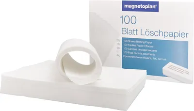Obrázok produktu pre Magnetoplan 12296, Pijavý papier, Biela, Box, 100 kusov