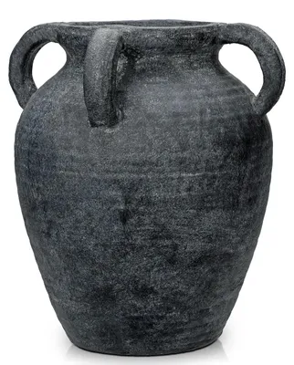 Image de Vase en terre cuite artisanale de 30 cm pour la décoration intérieure