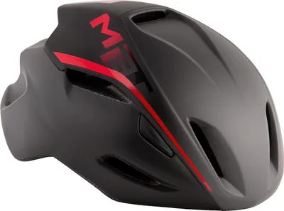 Produktbild von MET Fahrradhelm Manta , Schwarz Rot Schattiert, S