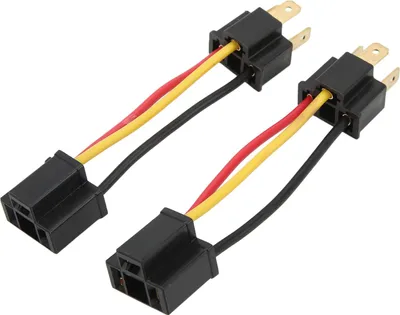 Productafbeelding van 2 stuks H4 lampvoet-converter, adapter voor koplampkabels, vervanging voor H4656 H5054 H6052