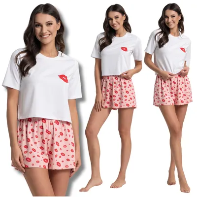 Produktbild von Moraj Damen Pyjama Schlafanzug – Rosa, Größe XL, bequem