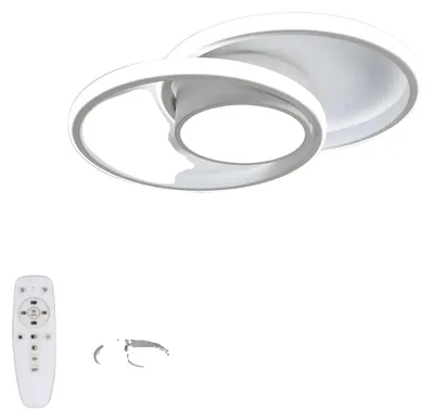 Zdjęcie produktu dla Lampa sufitowa, ściemniana, z pilotem, BIAŁA