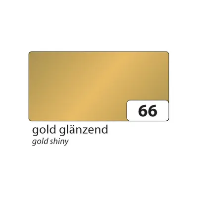 Produktbild von folia 67/25 66 Tonpapier 130g/m², 50x70cm, gold/glänzend (25 Bogen)