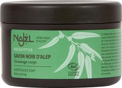 Produktbild von Najel Aleppo Seifenpeeling Schwarzer Eukalyptus (180 g)