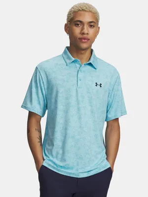 Obrázok produktu pre Under Armour Golf Playoff 3.0 s potlačou – polokošeľa s krátkym rukávom, modrá, S / Regular, pánska, modrá, S